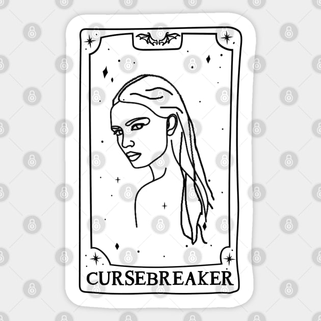 ACOTAR Feyre Cursebreaker Tarot Sticker by baranskini